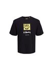 T-Shirt Jack & Jones Hommes A Manches Courtes, Couleur Noire Modèle: 12230685 B