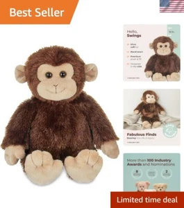 Bearington Swings The Monkey Plush - Adorable 15 Inch Stuffed Cuddly Toy - Picture 1 of 8