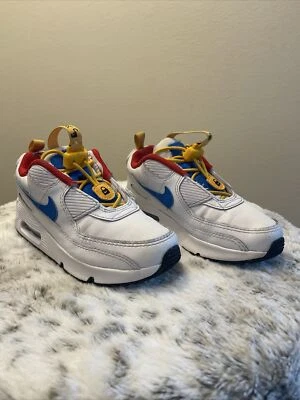 Nike Air Max 90 Toggle SE Niños Unisex Blanco Amarillo Azul Talla 12.5C CV0064-105 Foto 1 de 4