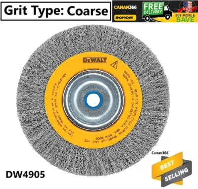 DEWALT 6 Inch Crimped Wire Wheel For Bench Grinder Premium Quality -  DW4905 - Image 1 of 4