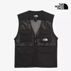 The North Face Korea M'S EXPLORING MESH VEST NV5VQ03A BLACK ASIAN FIT - Picture 1 of 8