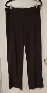 Eileen Fisher Hose Damen L schwarz Viskosemischung Strick Pull On Pant - Bild 1 von 6