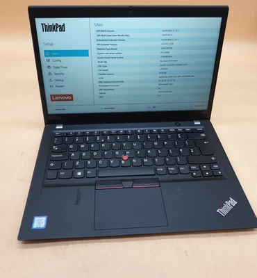 LENOVO THINKPAD T490s 14" i5-8365U Vpro 1.6GHZ 8GB RAM BIOS BOOT ,SL32 - Image 1 of 4