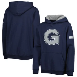 Youth Stadium Athletic Navy Georgetown Hoyas Big Logo Pullover Hoodie - Bild 1 von 3