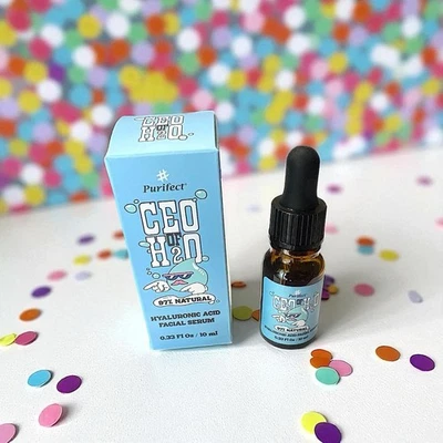 PURIFECT BY SYMPHONY BEAUTY CEO de ácido hialurónico H2O suero facial 0,33 OZ NUEVO EN CAJA Foto 1 de 4