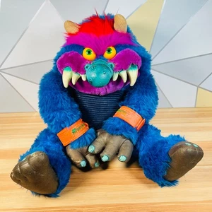 "Esposas de felpa vintage grandes originales My Pet Monster Amtoy 1986 años 80 26""" - Imagen 1 de 15