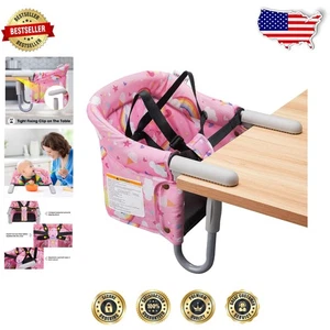 Silla alta portátil lavable a máquina con almacenamiento - imprescindible para los nuevos padres - Imagen 1 de 9
