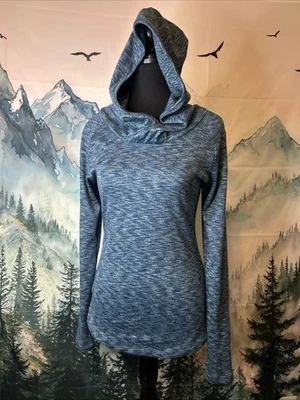 Pulôver feminino Columbia tamanho pequeno com capuz corante espacial azul - Imagem 1 de 4