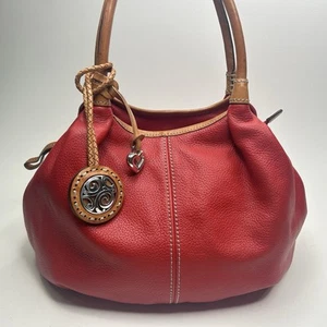 BRIGHTON London Groove Tatum Vermillion Leder Hobo Schultertasche EUC! 280 $ - Bild 1 von 12