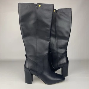 Cole Haan Chrystie Women's Valley High Heel Boots Black Leather Size 11 M - Picture 1 of 19