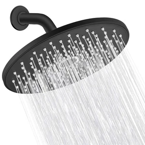 Rain Shower Head 9In High Pressure Showerhead - Tool Free Installation- with ... - Bild 1 von 7