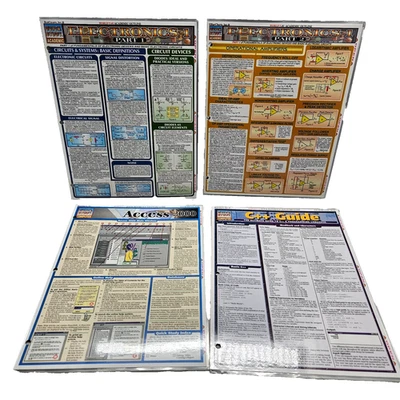 4 Vtg BarCharts Quick Study Computer C++ Access 2000 Academic Electronics 1 &2 - Image 1 of 4