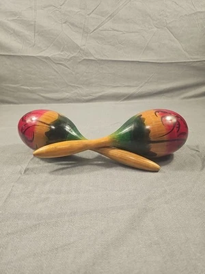 Juego de 2 maracas vintage Foto 1 de 4