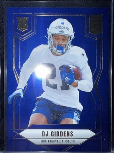 2025 Donruss Elite DJ Giddens RC Blue /75 Colts - Bild 1 von 2