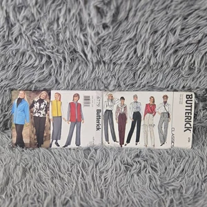Lot Of 2 Butterick 6779, 4704 Jacket, Vest, Pants18-22 & 28W-32W Sewing Pattern - Picture 1 of 3