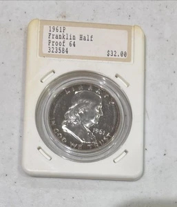 1961-P Franklin Half Dollar 90% Silver Proof 50c Philadelphia - Picture 1 of 2