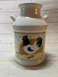 Vintage Ceramic Milk Jug Vase with Rooster - Picture 1 of 4