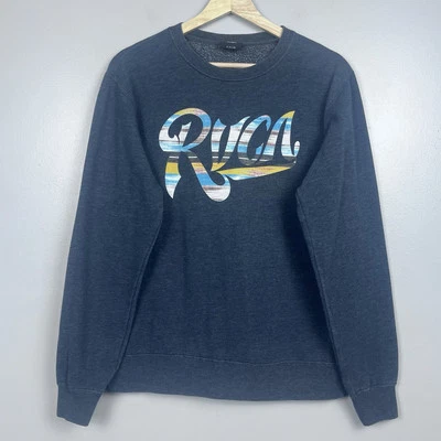 Sudadera RVCA para hombre con logotipo Spellout mezcla de algodón talla S; patinador, gráfico, unisex Foto 1 de 4