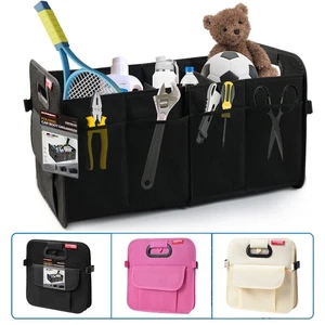 Collapsible Car Rear Trunk Organizer Cargo Storage Box Bag Net Front Back Seat - Picture 1 of 14