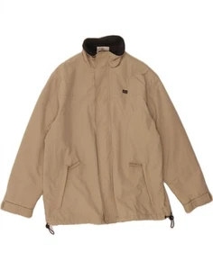 ASICS Mens Windbreaker Jacket UK 38 Medium Beige Nylon BH01 - Picture 1 of 4