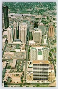 Luftaufnahme, Hotels, Atlanta, Georgia, Vintage Postkarte - Bild 1 von 2