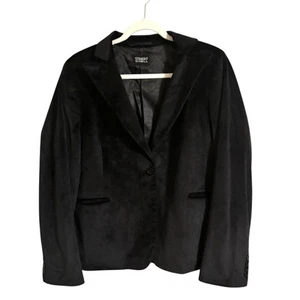 Straight to Hell Black Velvet Delilah Blazer Size 14 - Picture 1 of 10