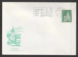 Switzerland 1964 Liestal Architecture Monument Slogan FDC. First Day Cover - Picture 1 of 1