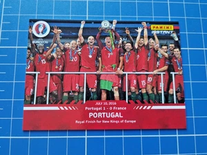 Panini Instant Euro 2016 Trophy lifting Portugal 1 - 0 France #83 /229 RONALDO - Picture 1 of 2
