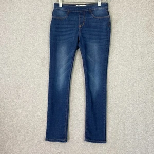 Old Navy Jeans Girls Youth XL (14) Blue Pull On Skinny Stretch Med Wash Denim - Picture 1 of 16