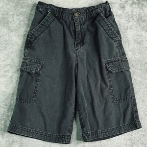 Kids Korner Cargo Shorts Boys 6 Gray Mid Rise Outdoor Casual Cotton Meas 20x9 - Picture 1 of 11