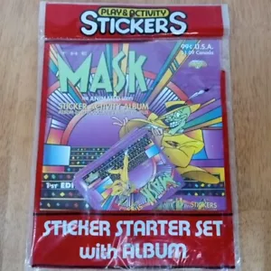 Album adesivi diamantati serie animata The Mask 1995 vintage. Mai aperto - Foto 1 di 4