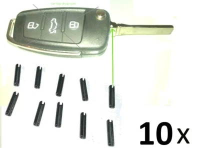 10 uds pasador hueco pasador tensor férula llave de coche barba llave pin en blanco - Imagen 1 de 4