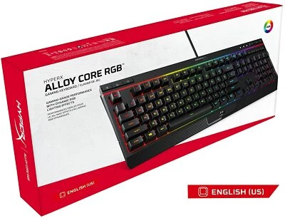 HyperX Alloy Core RGB – Membrane Gaming Keyboard, Comfortable Quiet Silent Keys  - Image 1 of 4