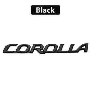 For Toyota Corolla Letter Rear Trunk Lid Tailgate Emblem Sport BLACK 1PC new - Picture 1 of 6