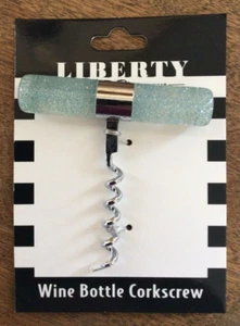 Glitter Acrylic LIBERTY Wine Bottle Corkscrew Opener - NEW - Kitchen/Bar - Picture 1 of 2