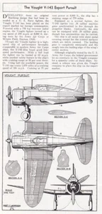 Informe de avión Chance Vought V-143 30/2023x 7/07 - Imagen 1 de 1