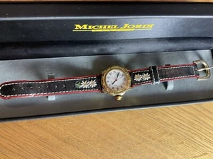Michel Jordi Cuvee CH 1991 Swiss Quartz Watch Embroidered Strap - Picture 1 of 9