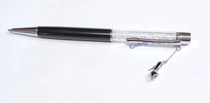 Swarovski Crystalline Ball Pen BLACK Shoe Charm Genuine NEW 1145450 - Picture 1 of 11