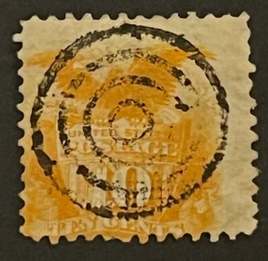 Travelstamps:1869 US Stamps Sc#116 Used, NG 10 cents Shield & Eagle - Picture 1 of 5