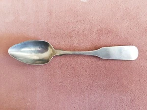 ANTIQUE COLLECTABLE 6" * N. HARDING * COIN SILVER (90%) TEA SPOON - MONO - Picture 1 of 12