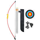 Kids Recurve Bow Arrow Set Quiver Guard Target Archery Children Junior Gift Game