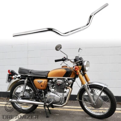 Barra de arrastre rastreador de motocicleta cromada 7/8" 22 mm para Honda CB250 450 650 700 750 Foto 1 de 4