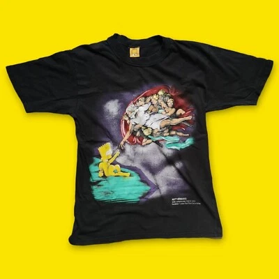 The Simpsons Vintage Authentic Rare T Shirt 1999 Size L (fits M) Bart Groningen - Imagen 1 de 4