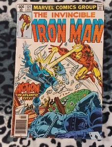 The invincible Iron Man #124 Vol 1 1979 Blizzard Whiplash Melter VG Lowest Price - Picture 1 of 4