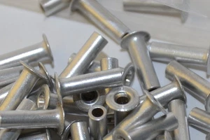 50x MIL spec Hohlniete / Nieten aus Alu Ø3 x 10 mm, DIN 7338 / C, Tubular Rivet - Picture 1 of 3