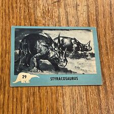 1961 NU-CARD DINOSAUR SET BREAK #29 STYRACOSAURUS RARE VG+