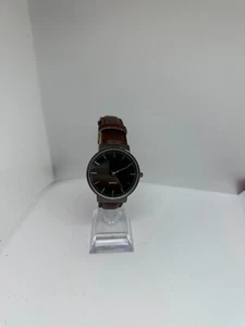 Men’s Watch Stainless Steel quartz black brown - Picture 1 of 10