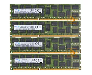 Samsung 32GB 4x 8GB 2Rx4 PC3-14900R 1866MHz ECC REG Server Registered Memory。RAM - Picture 1 of 14