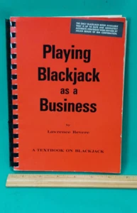 Vintage 1971 Playing Blackjack as a Business Lawrence Revere Softcover Textbook - Picture 1 of 5