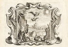 Antique Emblem Print-DEUTERONOMY-EAGLE-FLIGHT-TEACH-JESUIT-Bolland-Galle-1640